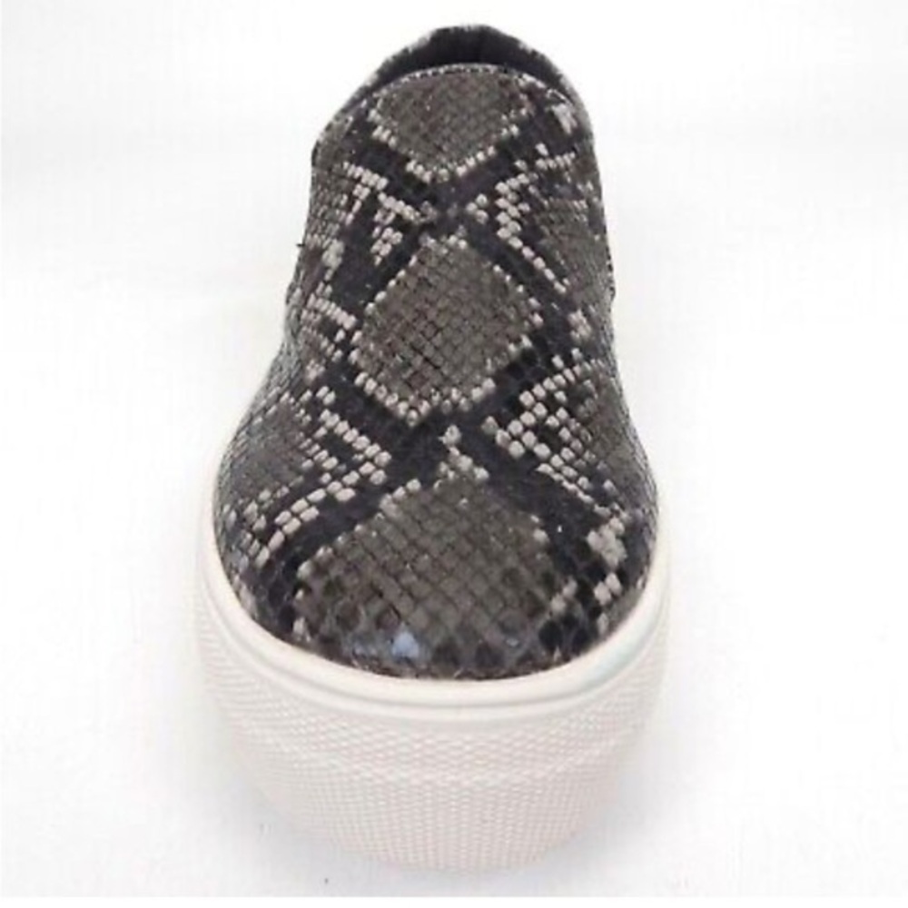 Steven Madden. | Neutral  Colour Snake Print Slip On Flat Shoes - Picture 4 of 15